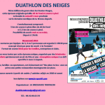 duathlon des neiges duathlon des neiges